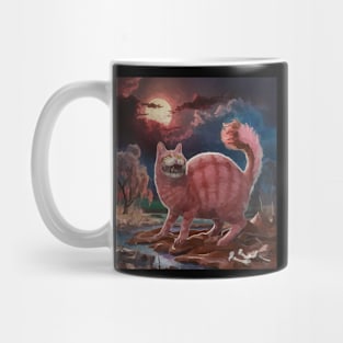 watercolor watermelon cat of nightmares Mug